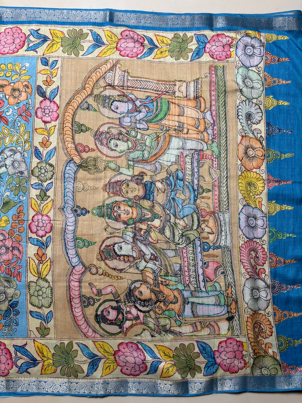 Fancy Tussar Kalamkari