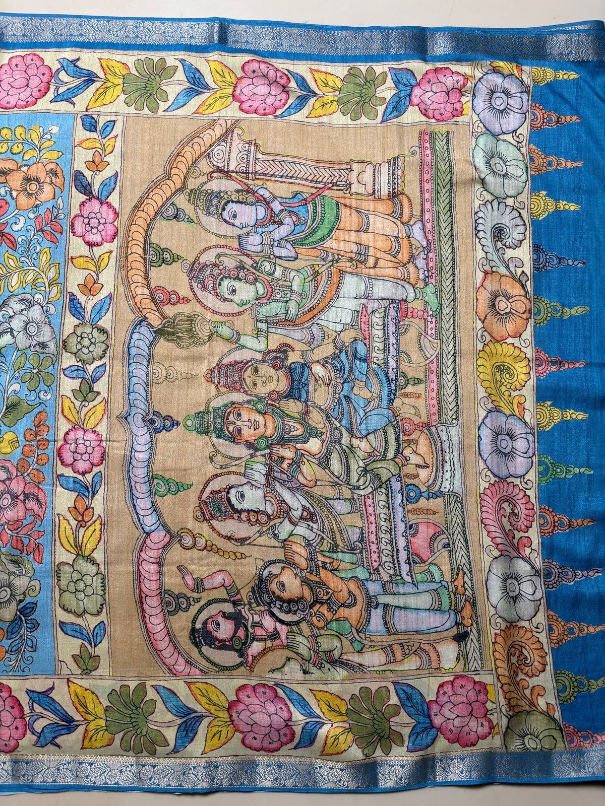 Fancy Tussar Kalamkari