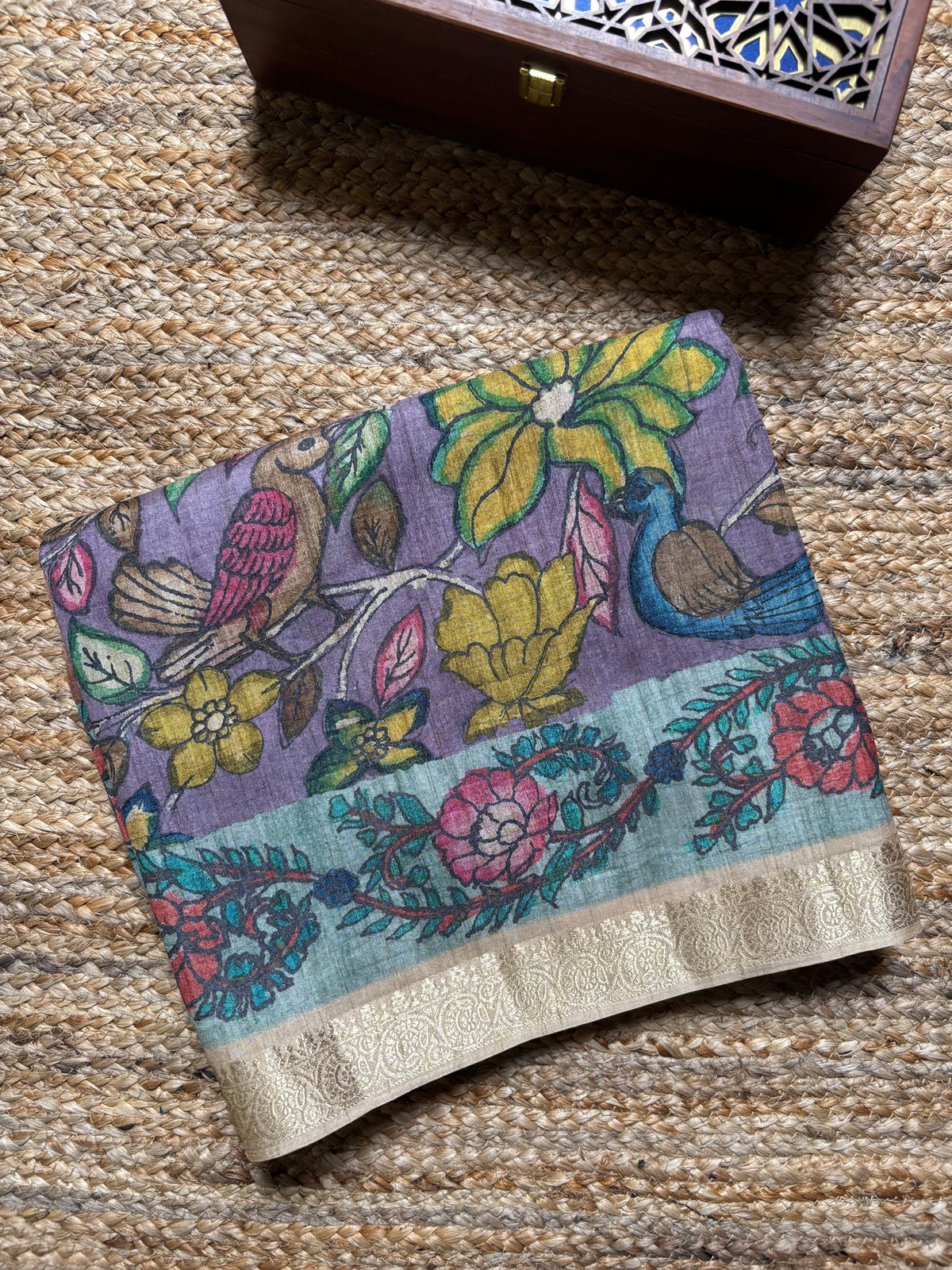 Fancy Tussar Kalamkari