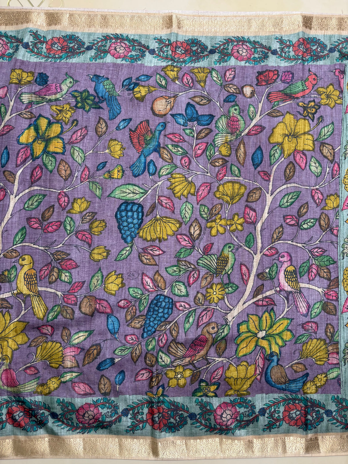 Fancy Tussar Kalamkari