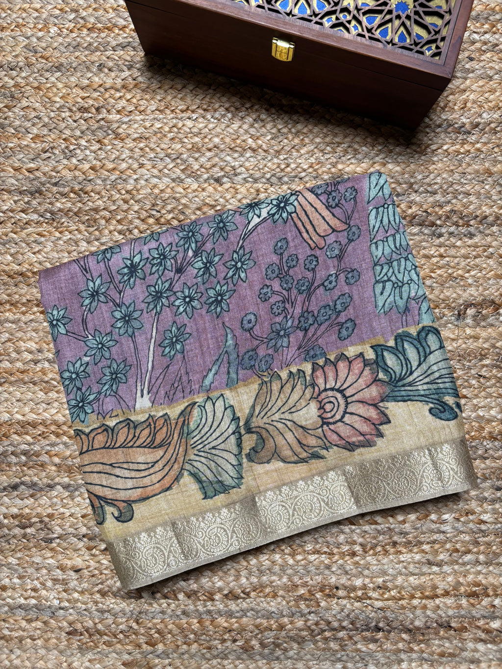 Fancy Tussar Kalamkari