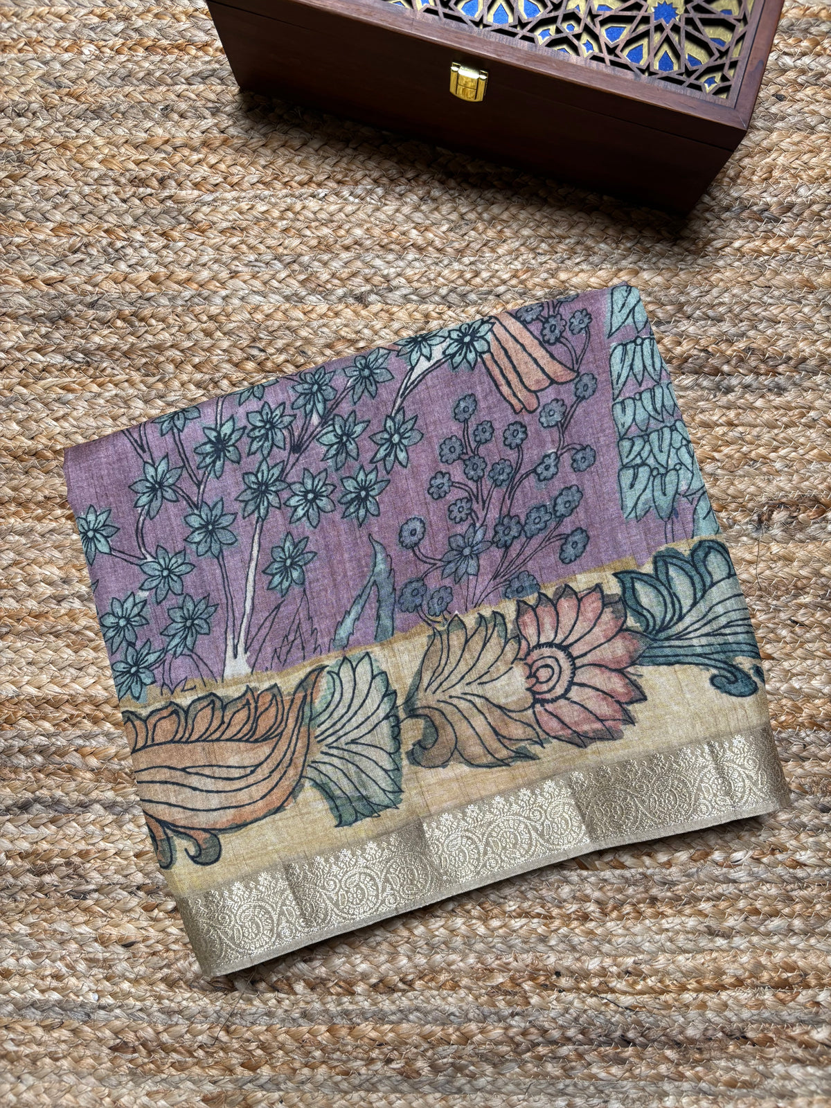 Fancy Tussar Kalamkari
