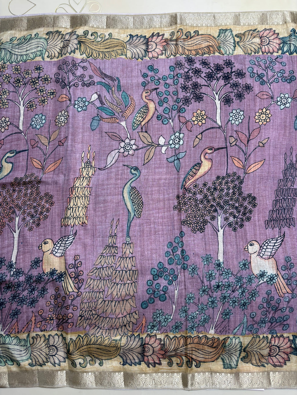 Fancy Tussar Kalamkari