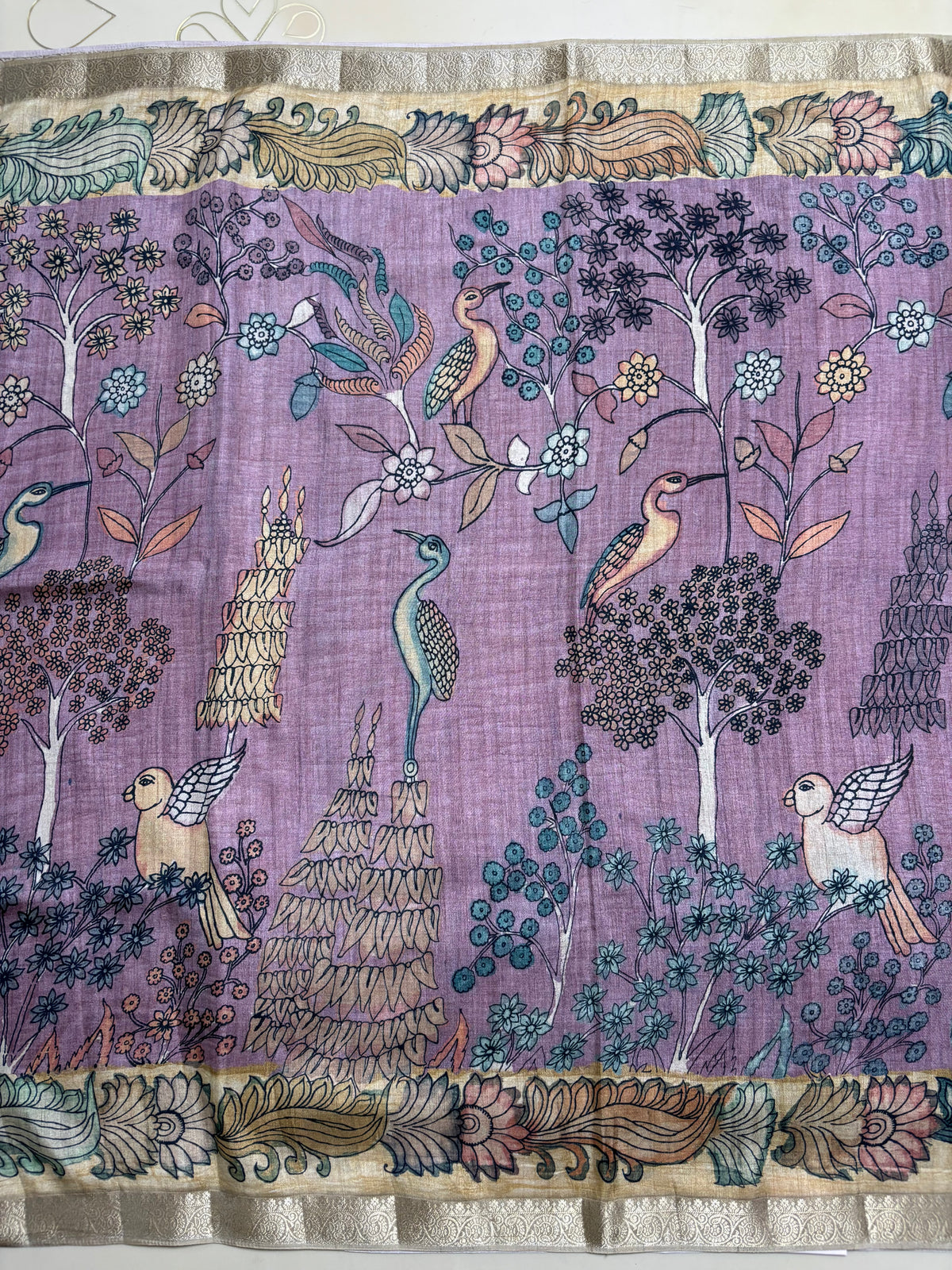 Fancy Tussar Kalamkari