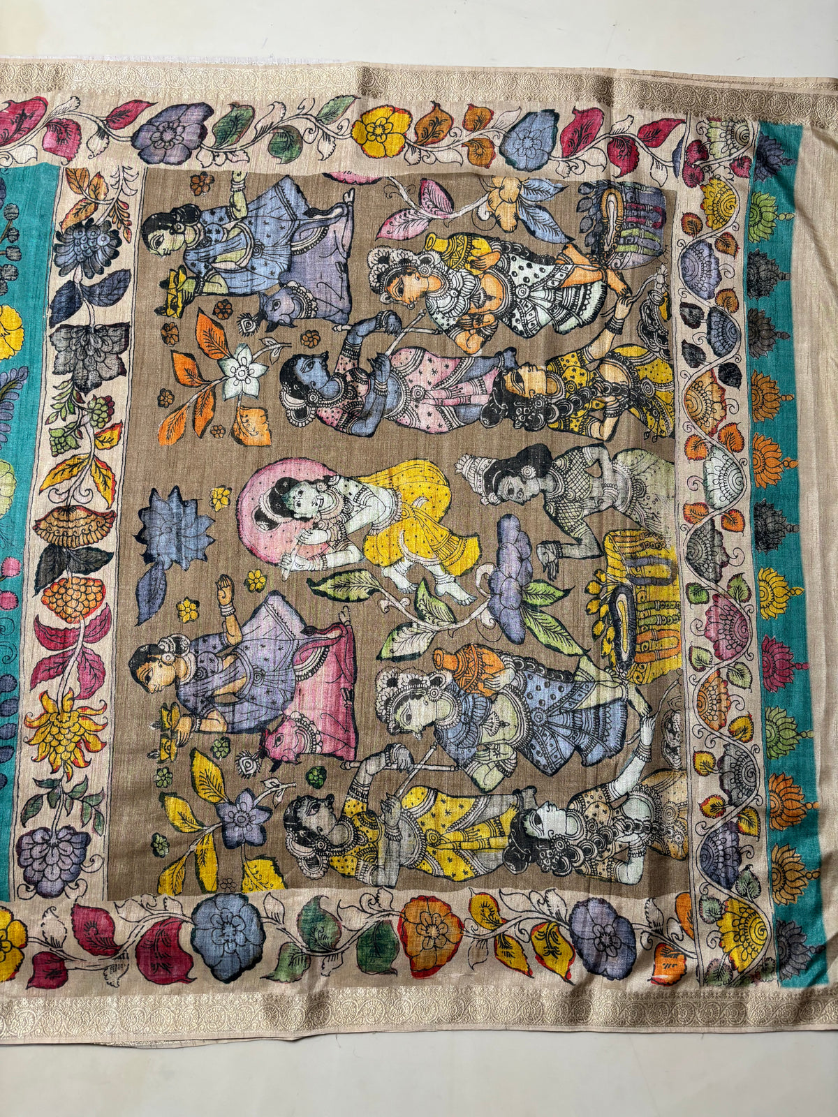Fancy Tussar Kalamkari