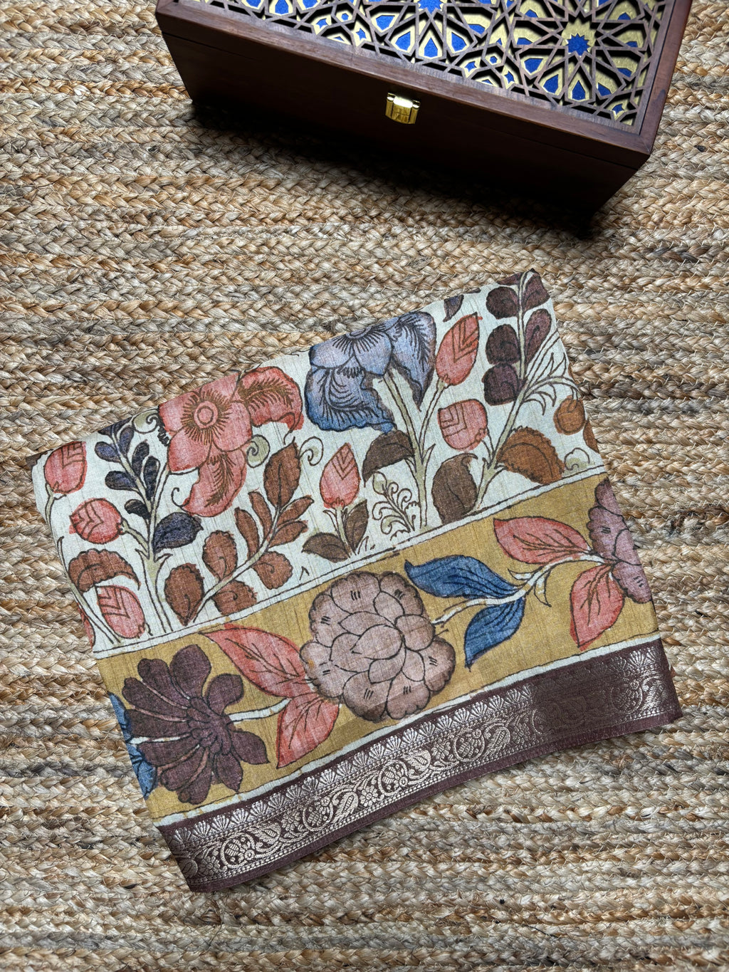 Fancy Tussar Kalamkari