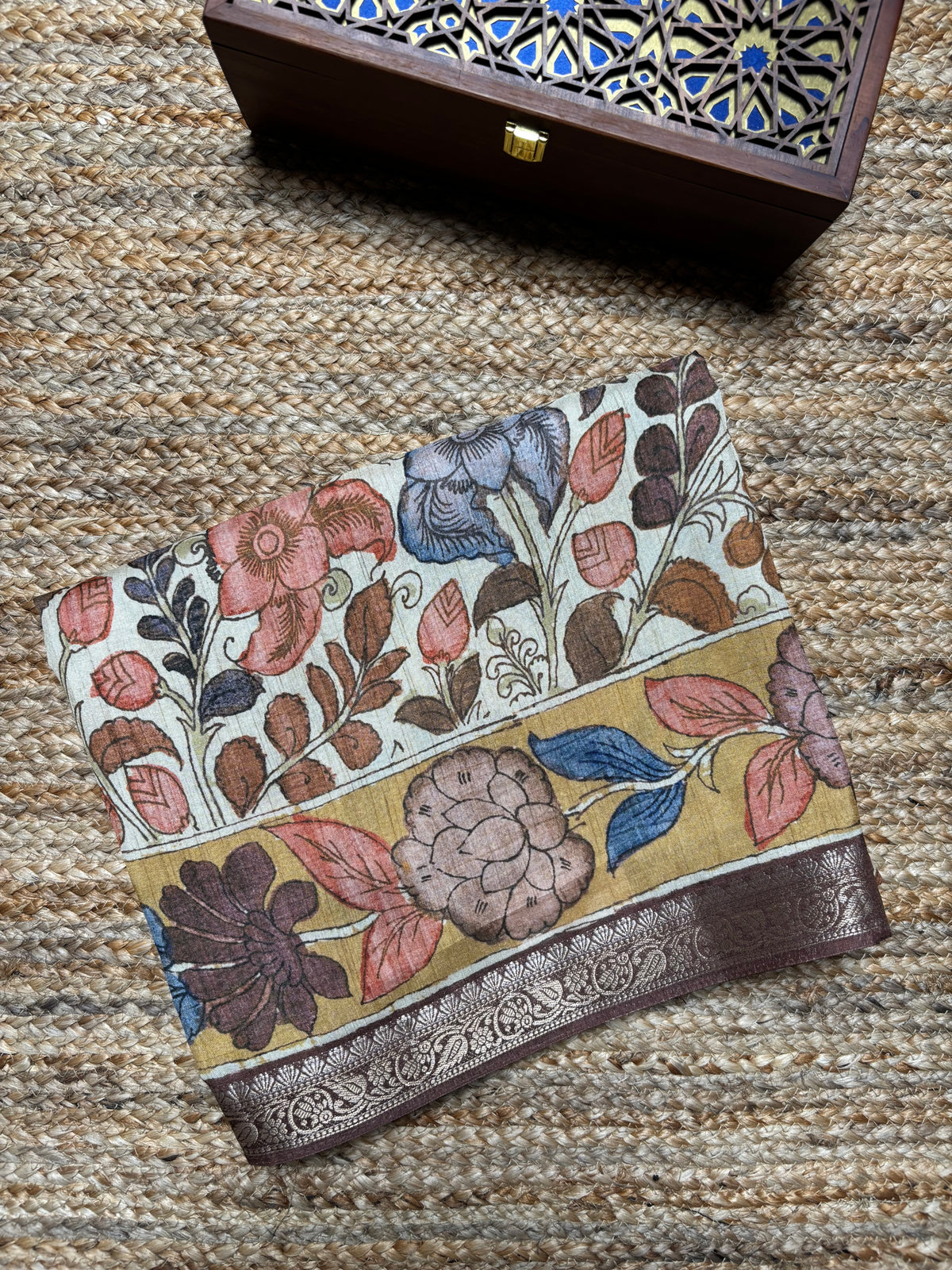 Fancy Tussar Kalamkari