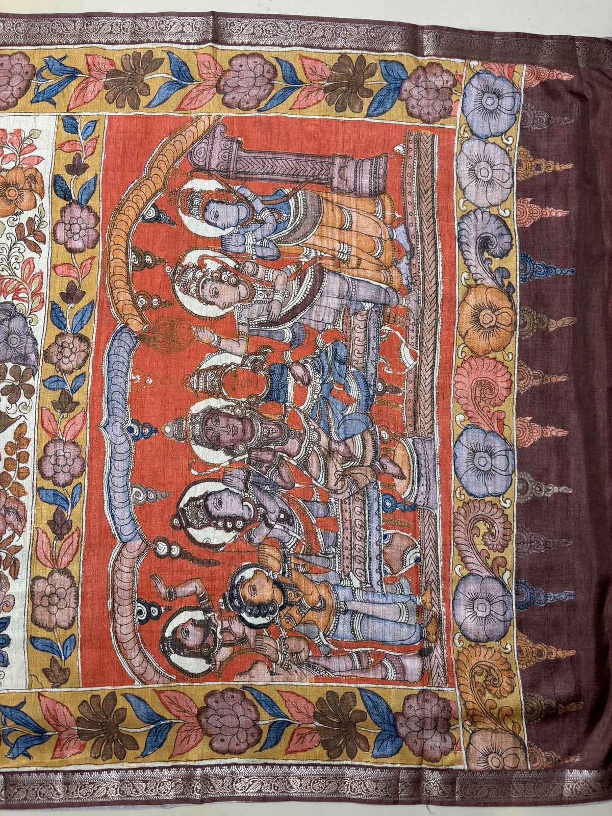 Fancy Tussar Kalamkari
