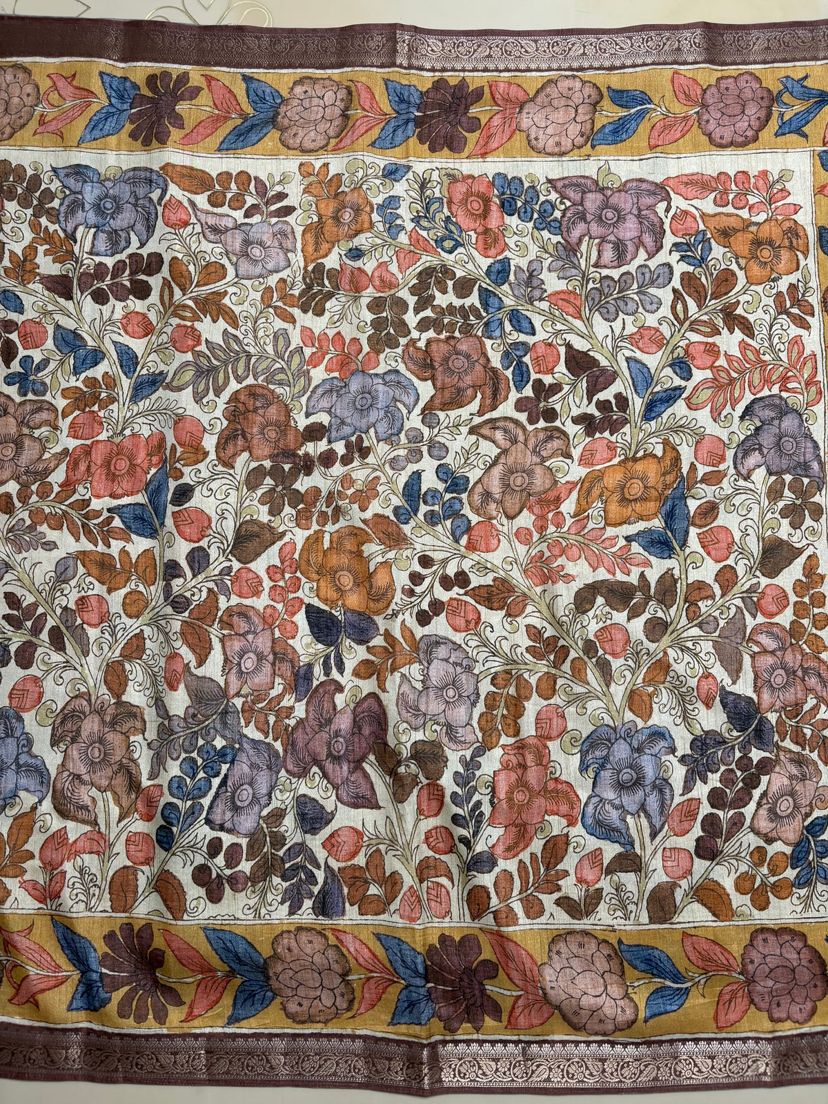 Fancy Tussar Kalamkari