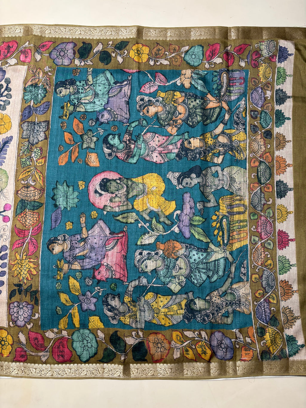 Fancy Tussar Kalamkari
