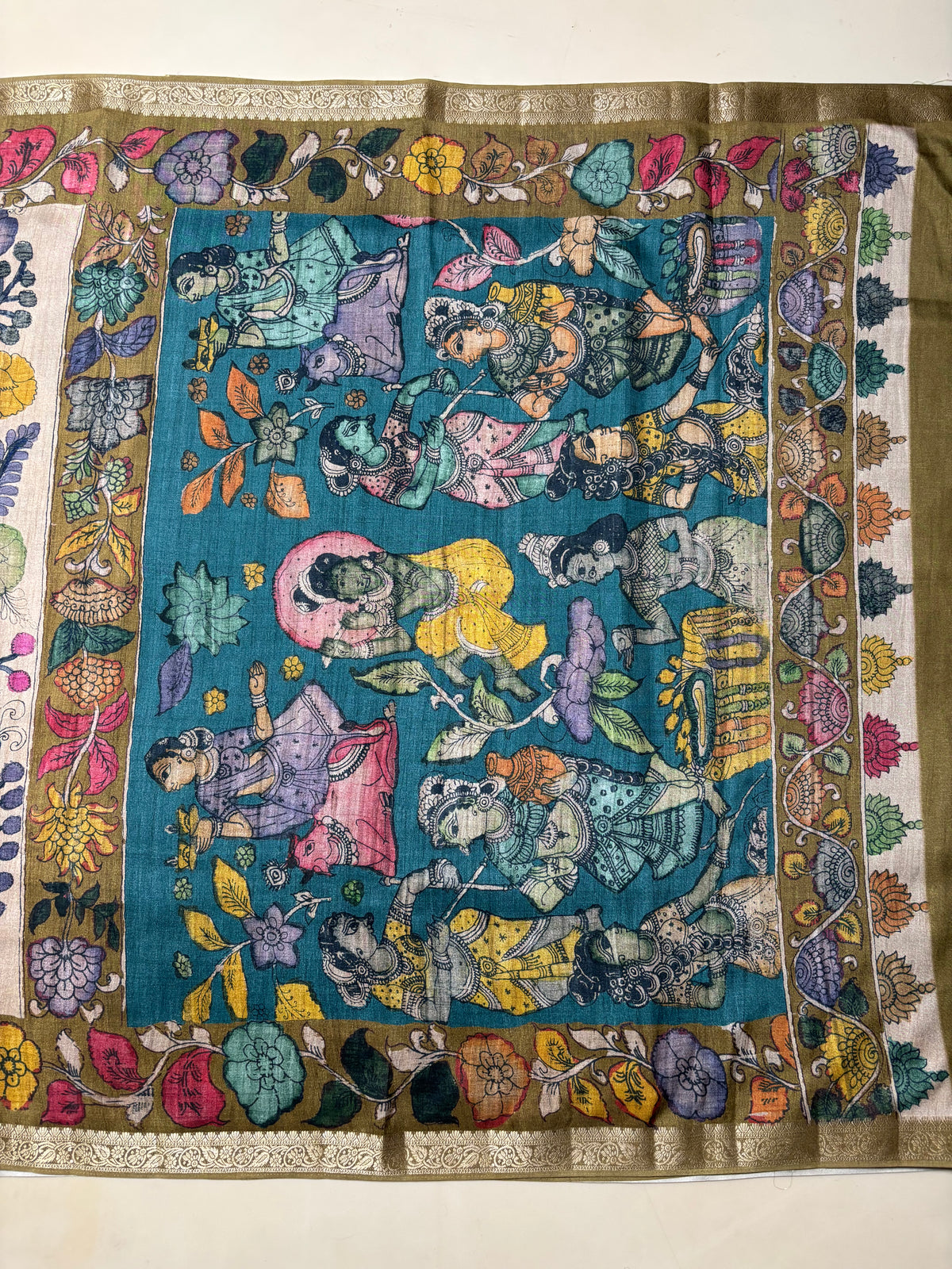 Fancy Tussar Kalamkari