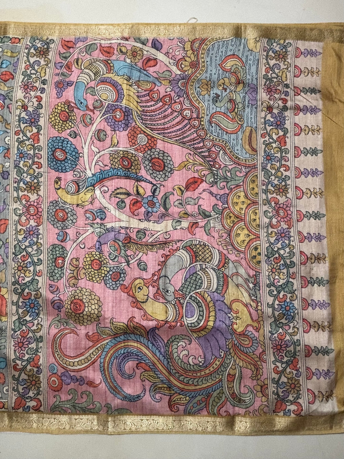 Fancy Tussar Kalamkari