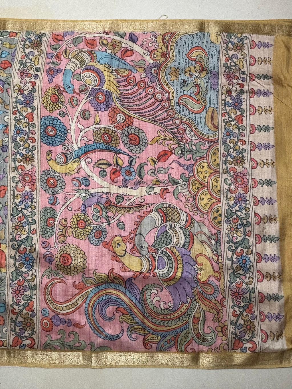 Fancy Tussar Kalamkari