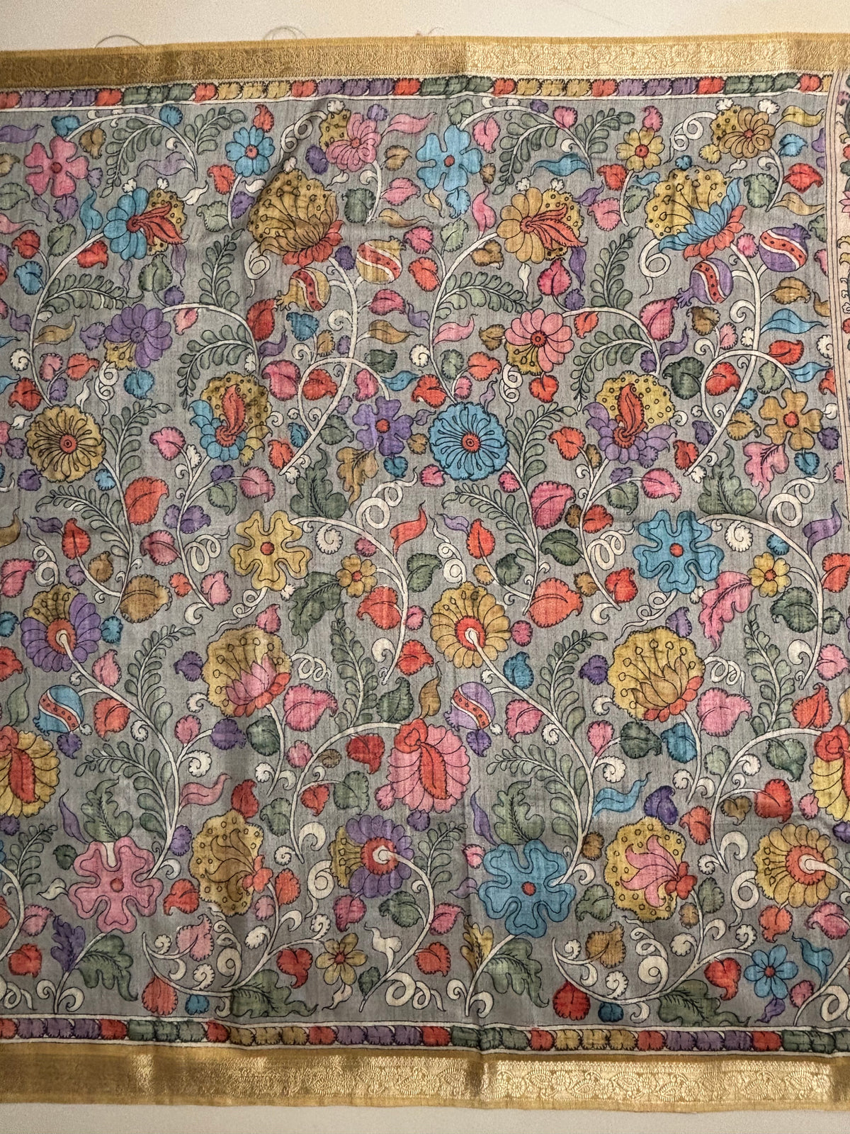 Fancy Tussar Kalamkari