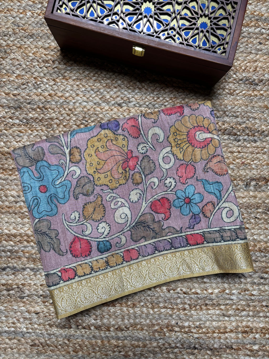 Fancy Tussar Kalamkari