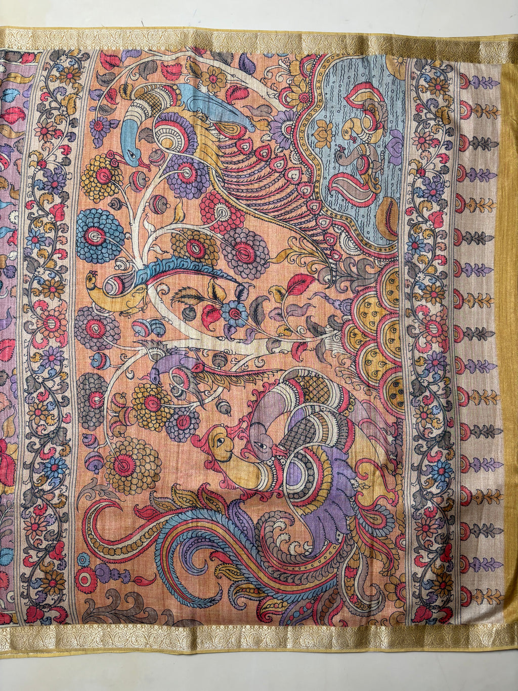 Fancy Tussar Kalamkari