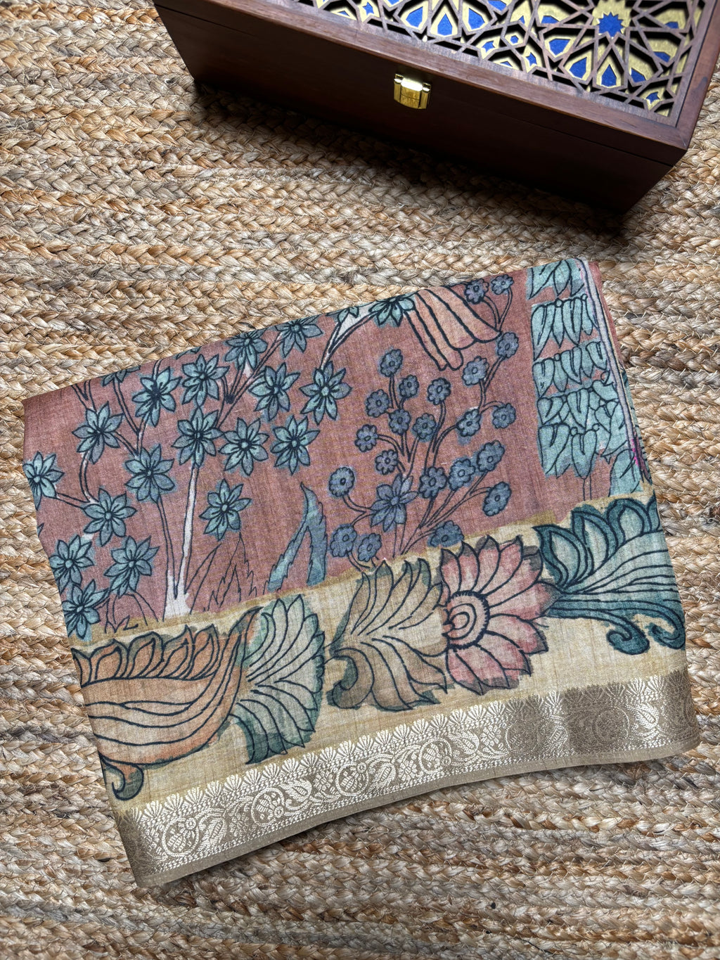 Fancy Tussar Kalamkari