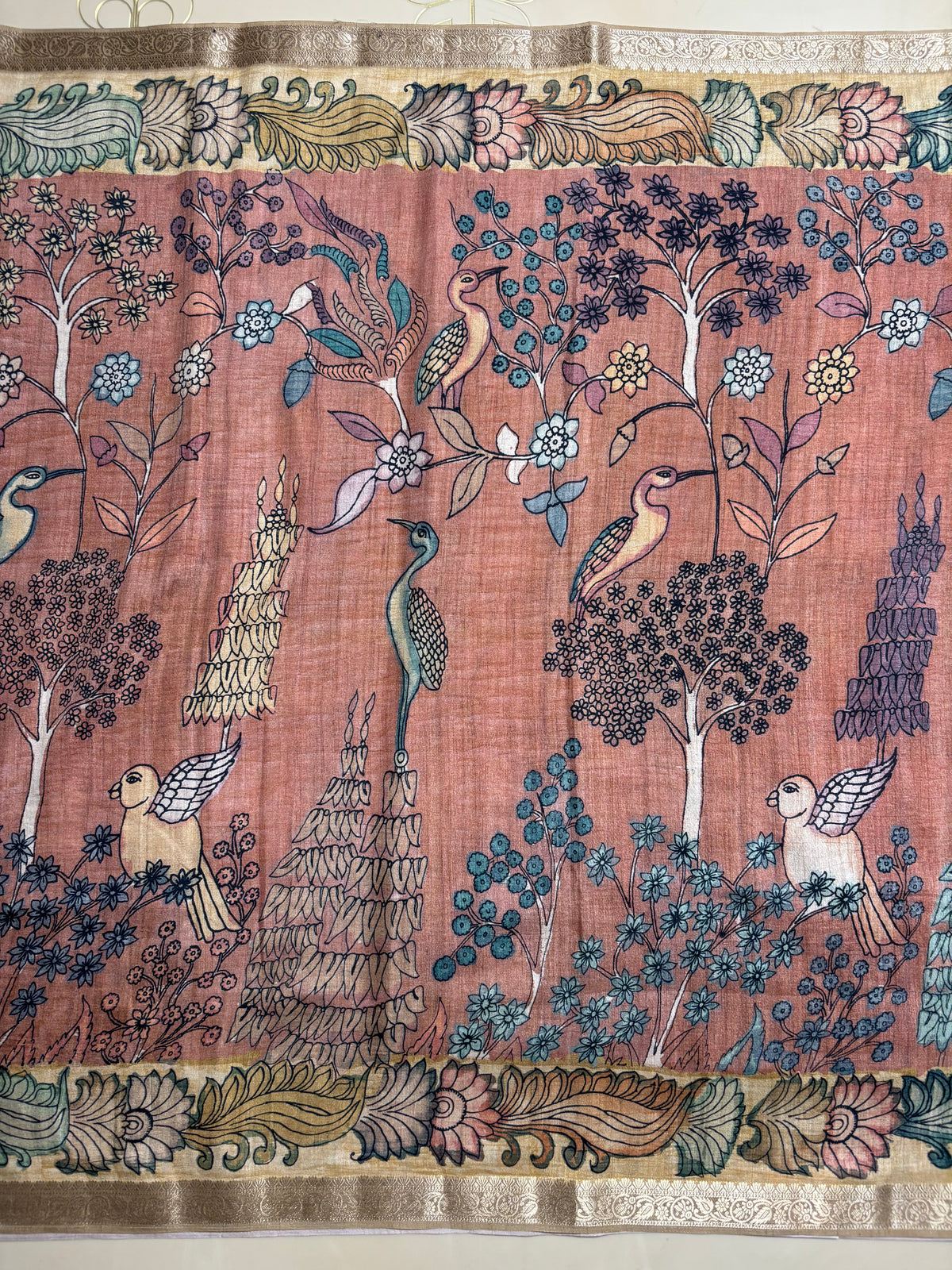 Fancy Tussar Kalamkari
