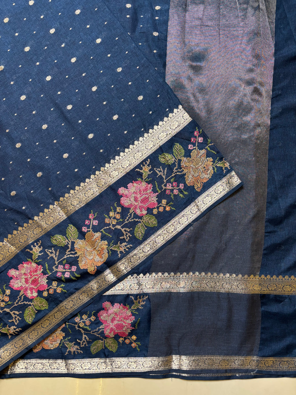 Fancy Tussar Embroidery