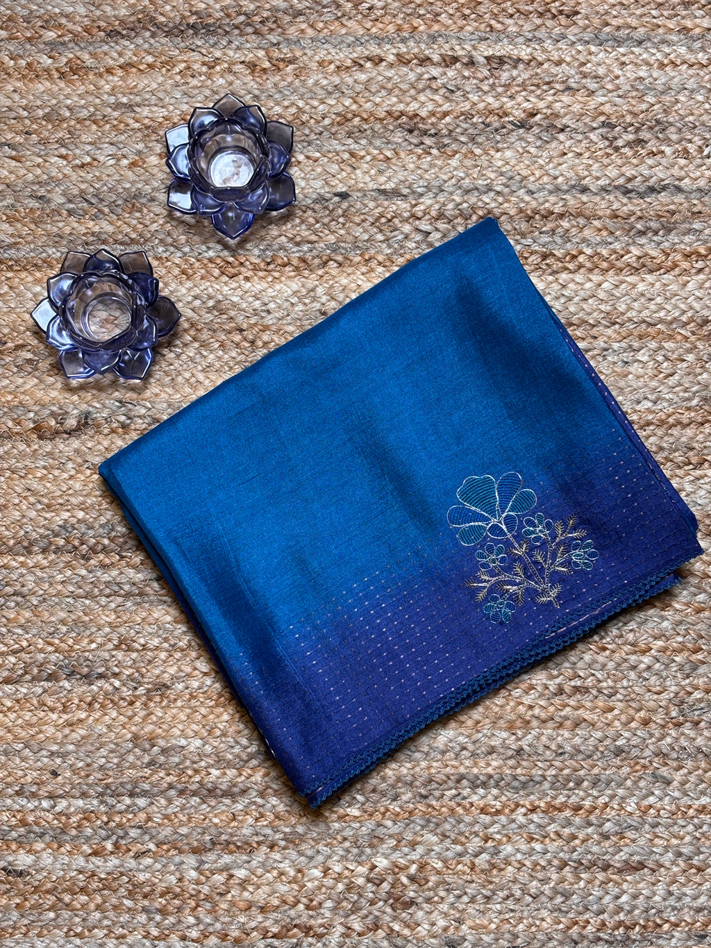 Fancy Tussar Embroidery