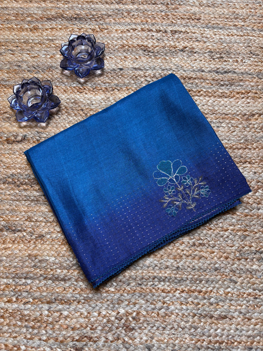 Fancy Tussar Embroidery