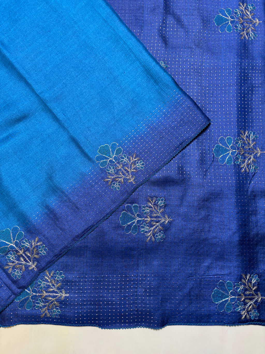 Fancy Tussar Embroidery