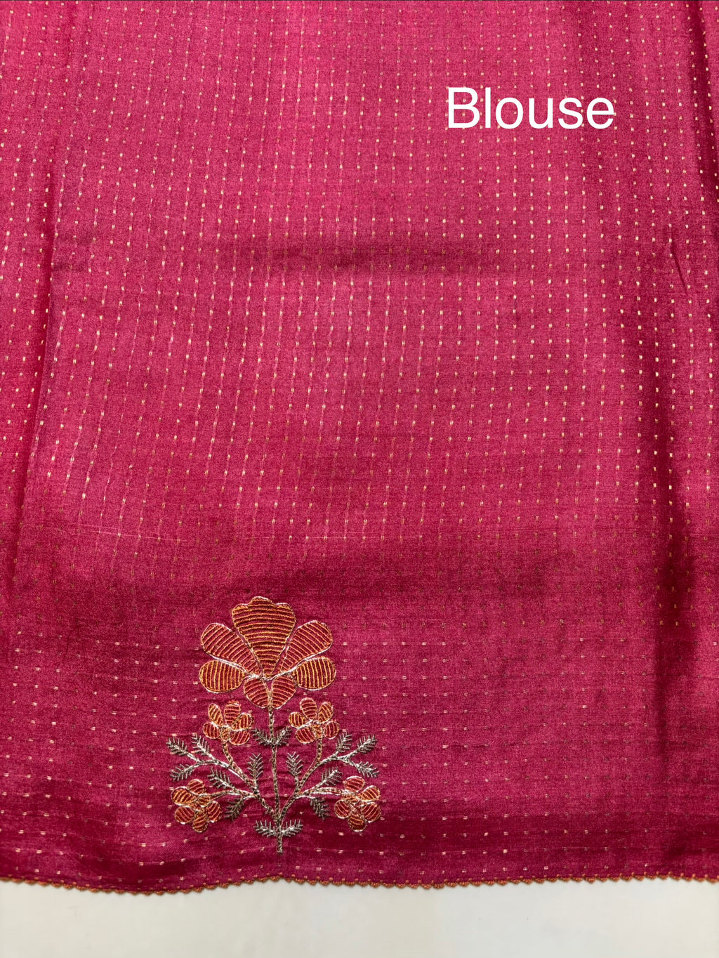 Fancy tussar embroidery