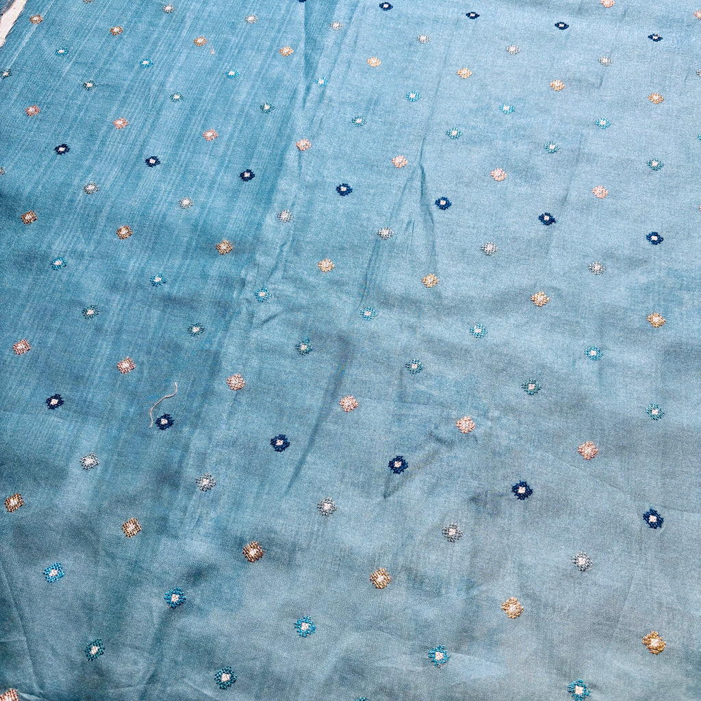 Tussar Embroidery Sarees
