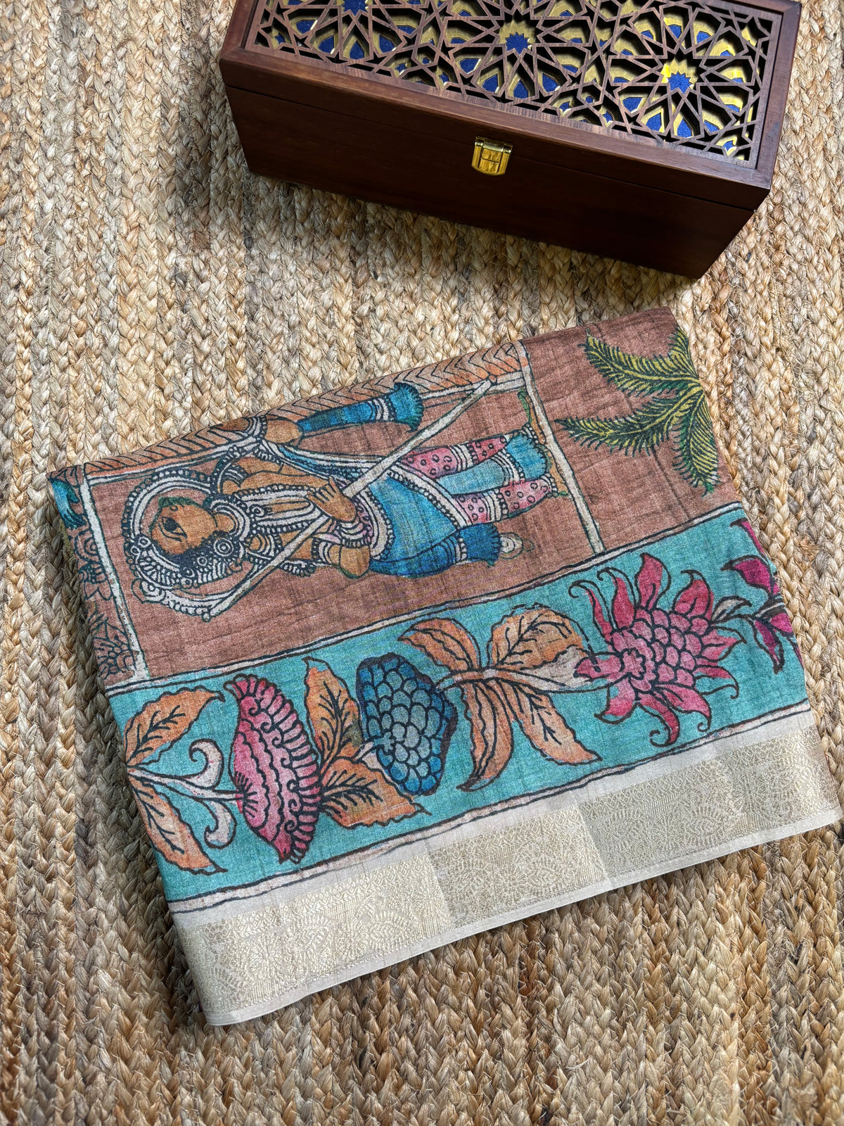 Fancy Tussar Kalamkari