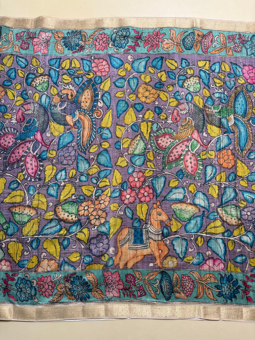Fancy Tussar Kalamkari
