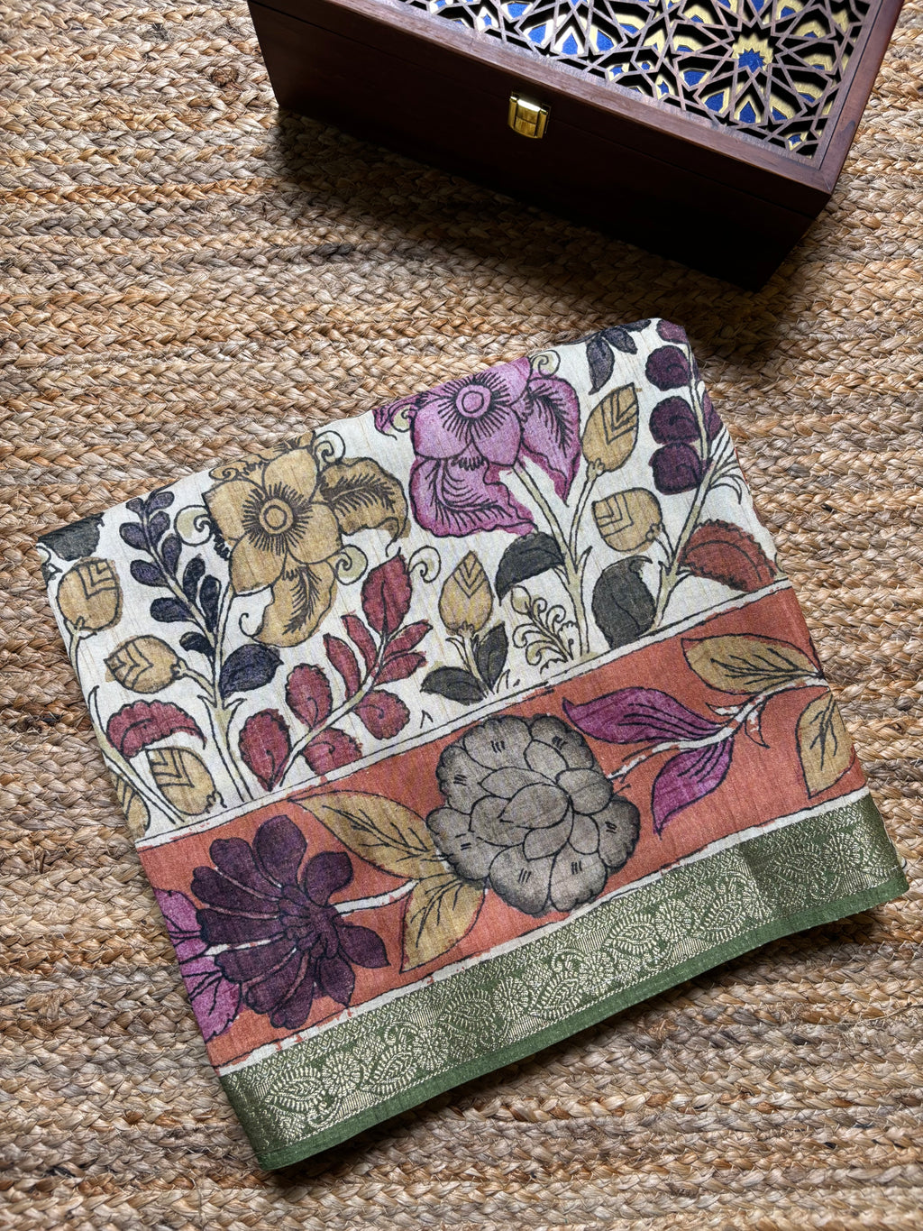 Fancy Tussar Kalamkari