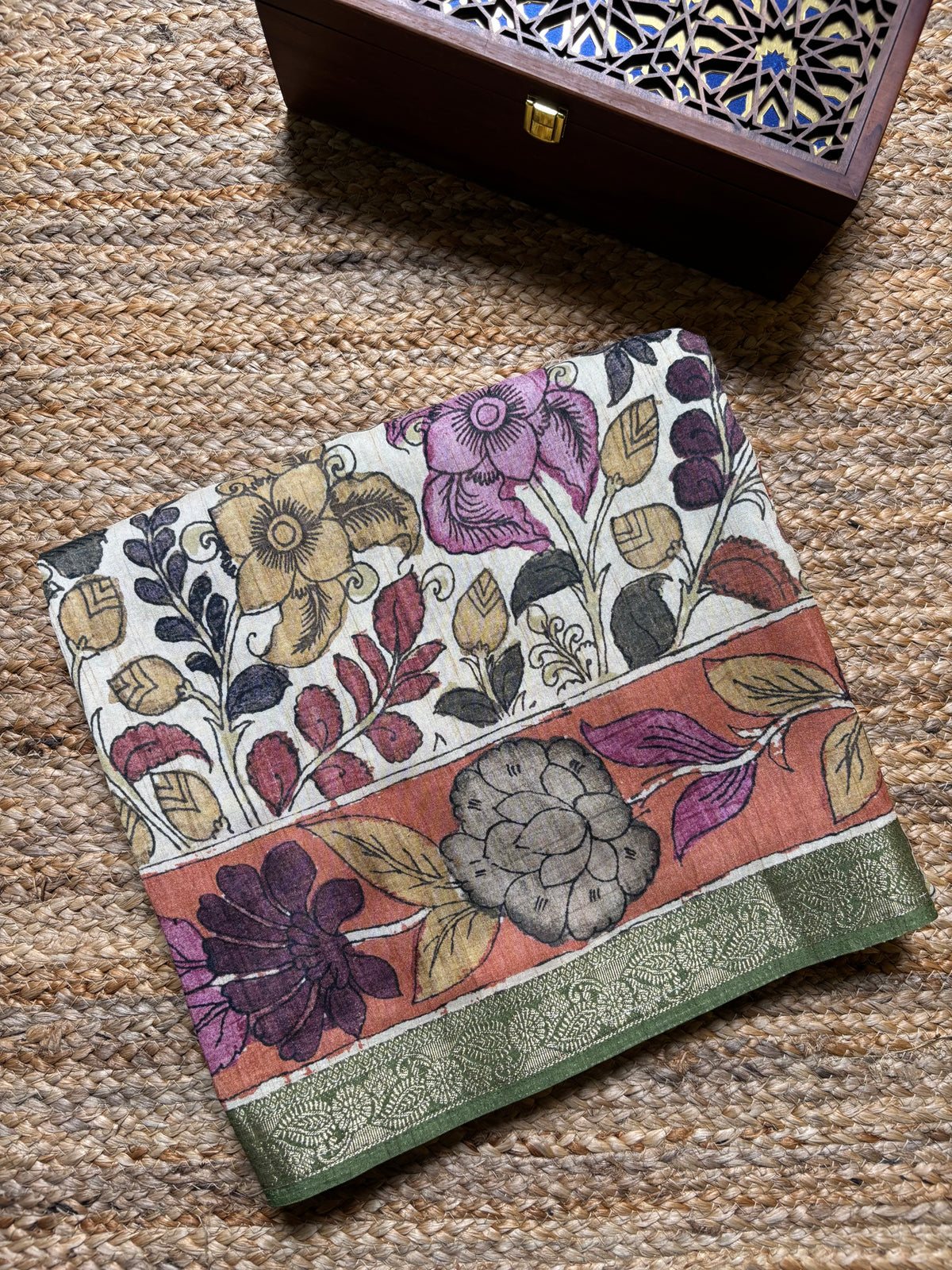 Fancy Tussar Kalamkari