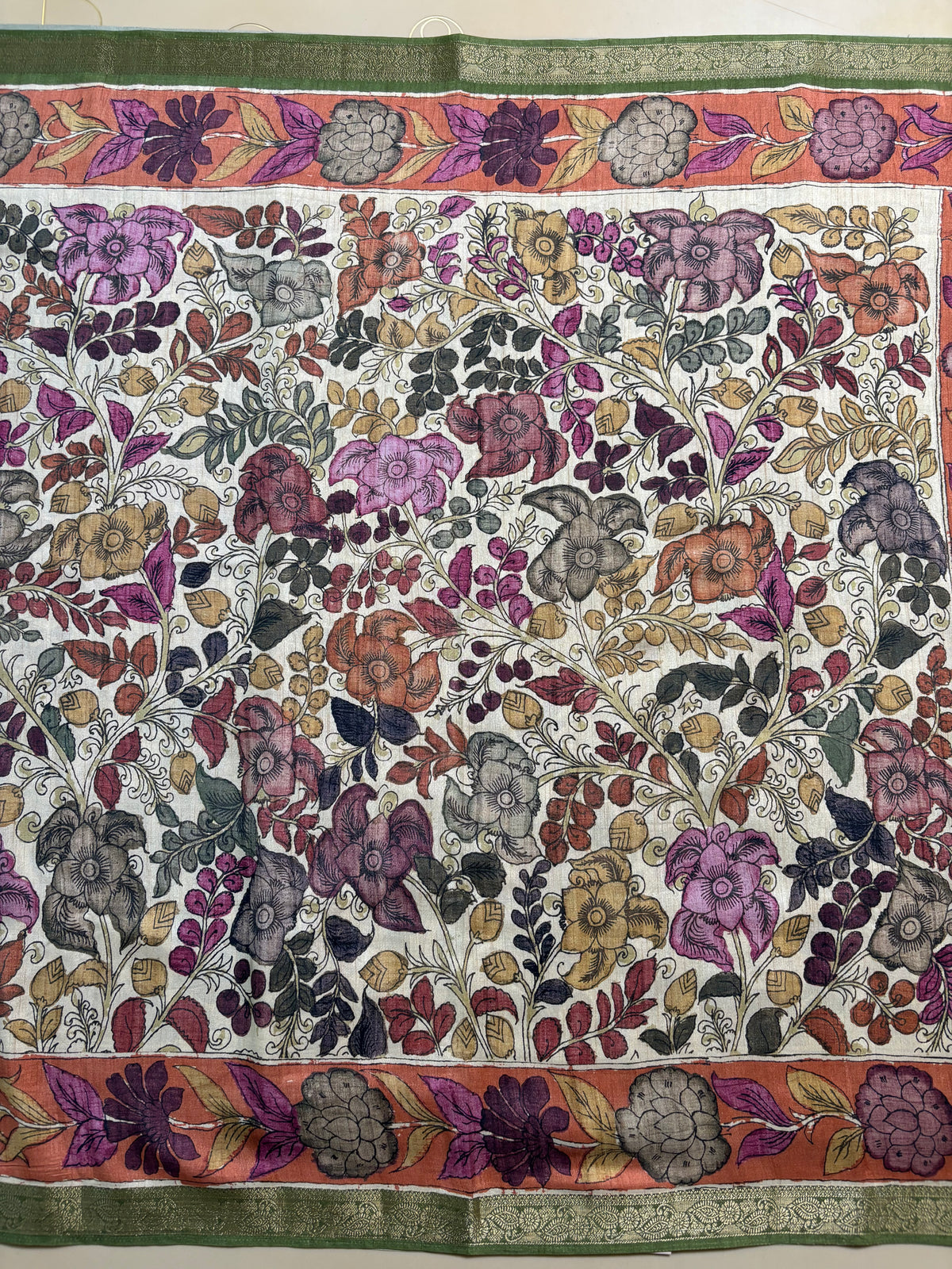 Fancy Tussar Kalamkari